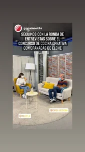 Carlos Sáez en Programa de tV de TELE ELX